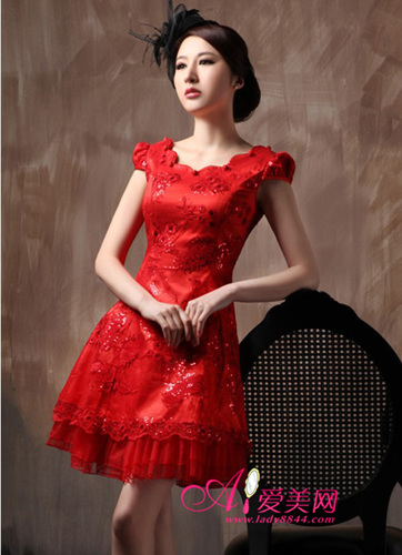 红色结婚旗袍