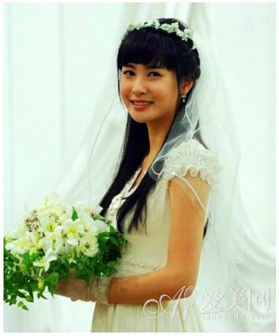 最新韩式新娘发型