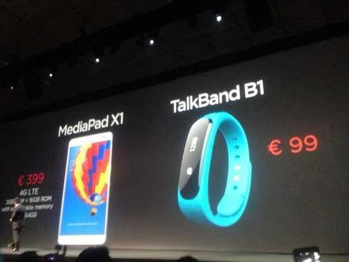 华为Talkband B1 是健身追踪器也是蓝牙耳